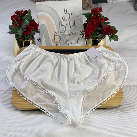 Target Auden White Lace Cotton Lingerie Intimate Woven Bloomers Panti - Picture 3 of 13